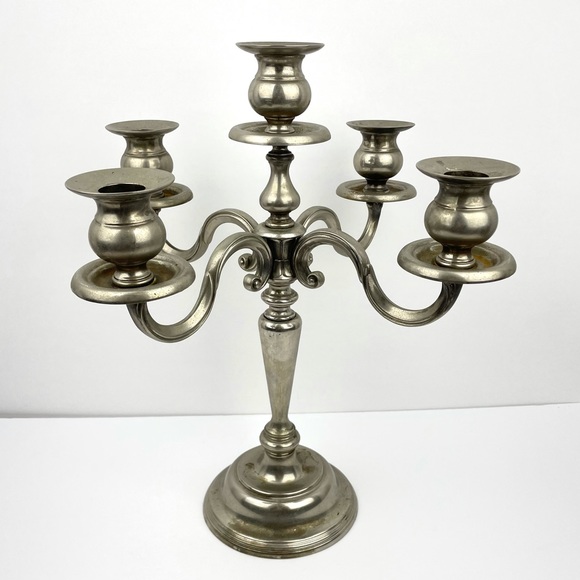 Vintage Regal Silver Zinc heavy weight candelabra - Picture 3 of 7